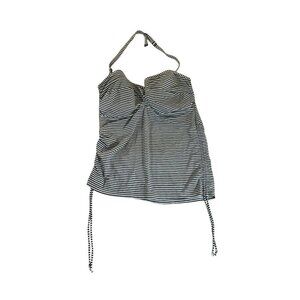 Panache Women's Halter Striped Swim Tankini Suimsuit Tank - 40/DDD/F